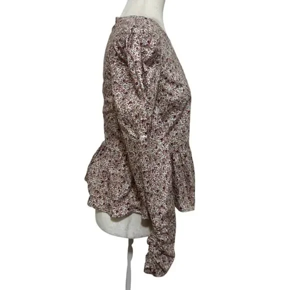 Tuckernuck Hyacinth House “Mia” Floral Puff Sleeve Blouse – S Bridgerton Regency - Picture 2 of 7